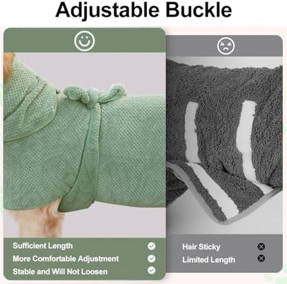 Medium to Large Size Dog Bathrobe, Quick Drying Super Absorbent, Warm Dog Towels - Image 5
