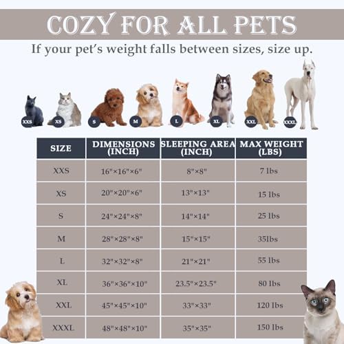Washable Calming Dog & Cat Bed for Ultra Large Small Medium Size Pet - Image 4