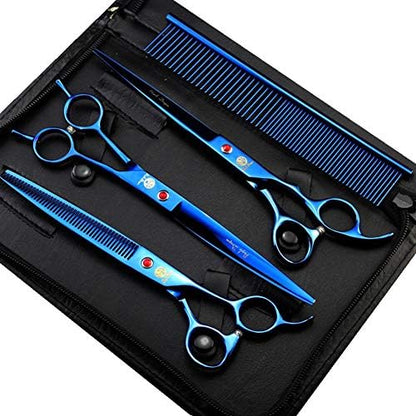 Purple Dragon 8 inch Dog Grooming Scissors Set by PurpleDragon