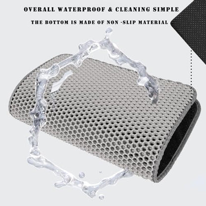 Cat Litter Mat, Double Layer Cat Litter Box Mat - Image 6