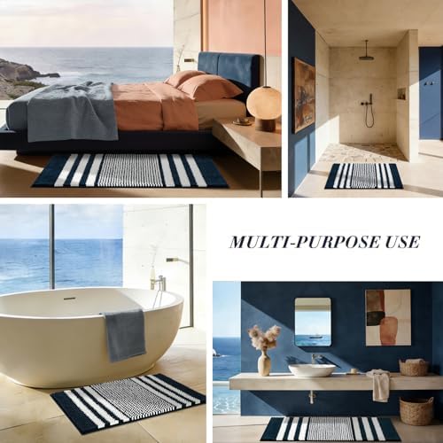 BSICPRO Bathroom Rugs, 20x32 Chenille Bath Mats - Image 3