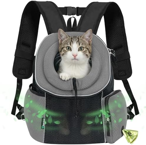 PetAmi Dog Carrier Backpack, Hands Free Front Pet Carrier, 10 lbs by PetAmi
