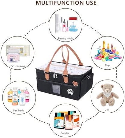 Felt Dog Grooming Bag, Portable Tote Bag - Image 6