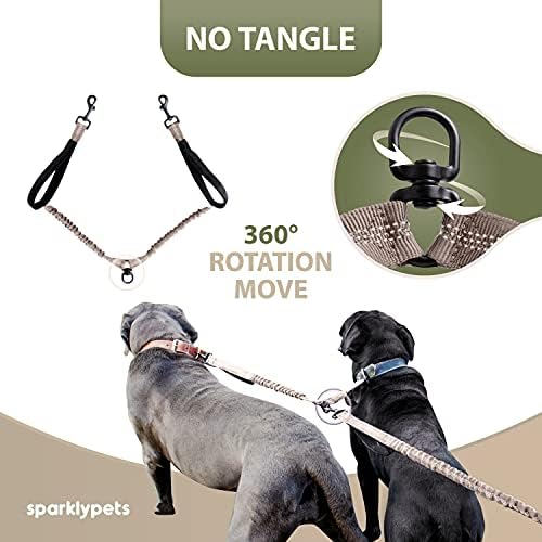 SparklyPets Hands Free Dual Dog Leash, Medium & Large - Image 5