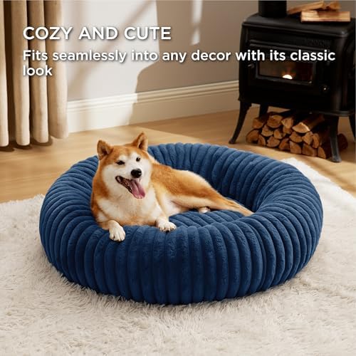 Bedsure ComfyFleece® Donut Dog Beds Large Sized Dog - Image 4