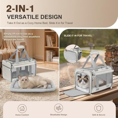 Soft Sided Cat Carrier for Anxious Pets - Image 3