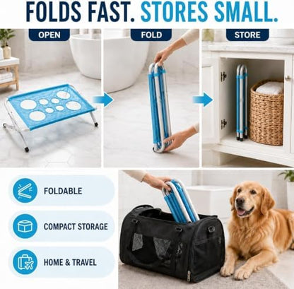 Pet Grooming Hammock for Dog&Cat, Foldable Pet Bathing - Image 5