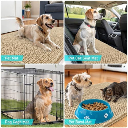 OLANLY Dog Door Mat for Muddy Paws 35x24, Super Absorbent Chenille Mud Mat - Image 7