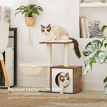 Feandrea Small Cat Tree for Kittens, Cat Condo - Image 7