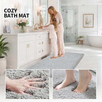 ILANGO Bathroom Rugs 60" × 24", Extra Soft Absorbent Microfiber Bath Rugs - Image 5