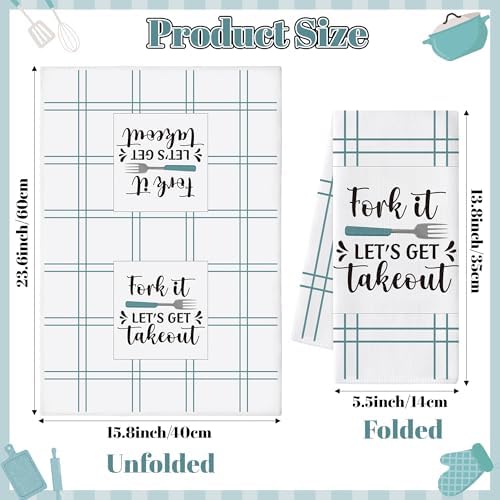 Funny Kitchen Hand Towels, 6 Pack Decorative Dish Cloths Set - Image 2