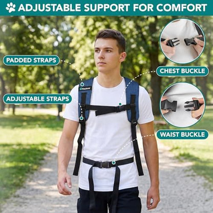 PetAmi Expandable Dog Cat Backpack Carrier, Airline Approved - Image 6