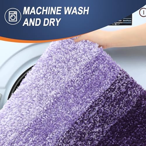 OLANLY Small Bathroom Rugs 35x16, Extra Soft Absorbent Microfiber Bath Rugs - Image 6