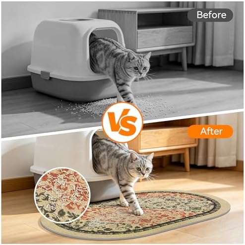 Cat Litter Mat, Waterproof & Urine-Proof Litters Catcher Mats, Keep Floor Clean - Image 2