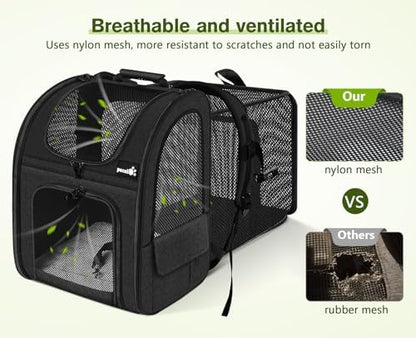 pecute Cat Backpack Breathable, Cat Carrier Backpack Expandable - Image 4