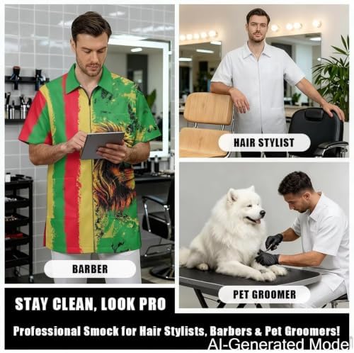 Professional Grooming Smock Unisex, Water Resistant Anti-Static - Image 4