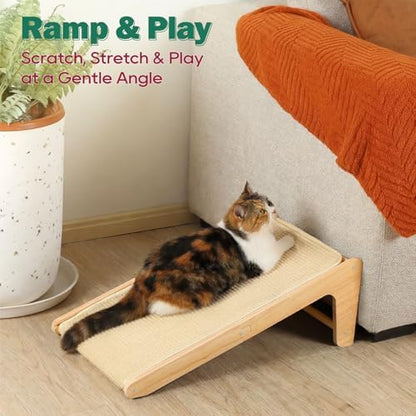 Zakkart Convertible L-Shaped Sisal Cat Scratcher - Image 3
