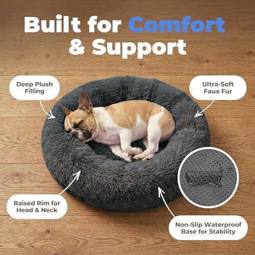 Best Pet Supplies Round Calming Dog Bed - Image 3