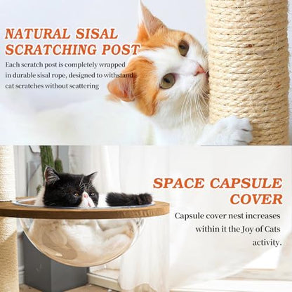 Modern Cat Tree for Large Cats, Sturdy Design - Image 5