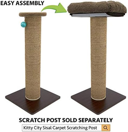 Kitty City Sisal Post Scratcher Perch Platform Attachment Accessory - Image 2