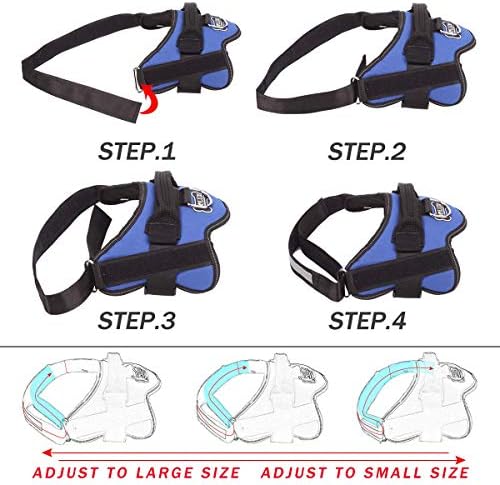 Bolux Dog Harness, No-Pull Reflective Dog Vest, Breathable Adjustable Pet - Image 3