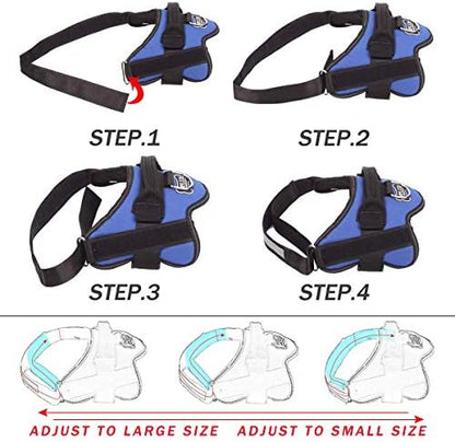 Bolux Dog Harness, No-Pull Reflective Dog Vest, Breathable Adjustable Pet - Image 3