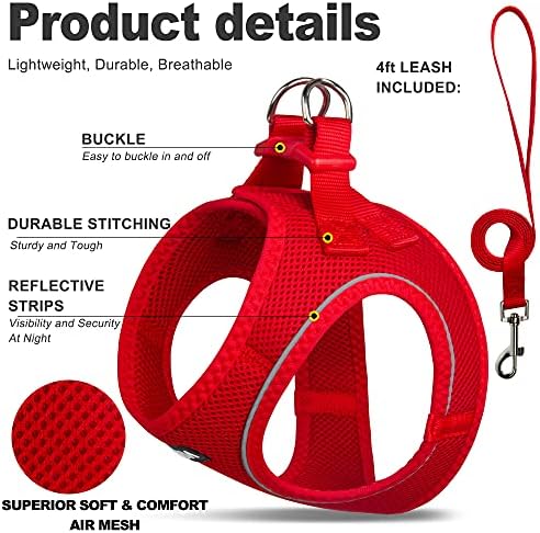 Fida Comfy Dog Harness with Leash, Cat Vest Harness Escape Proof, Breathable - Image 2