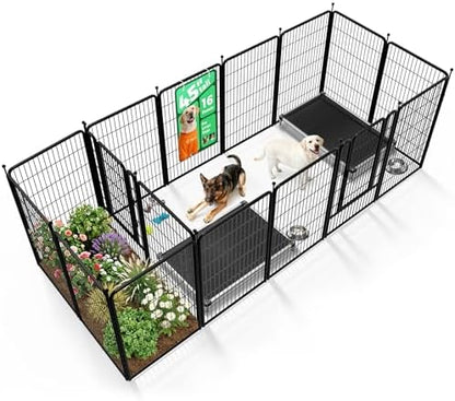 FXW Rollick Dog Playpen with Divider Connectors, 16 Panels by FXW
