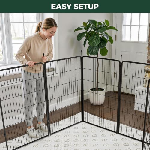 FXW Rollick Dog Playpen with Mesh Top Cover, 8 Panels - Image 6
