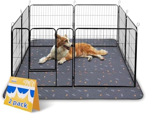 Sunheir Washable Pee Pads for Dogs Extra Large 48" x 60" 2-Pack, Reusable Puppy by SUNHEIR