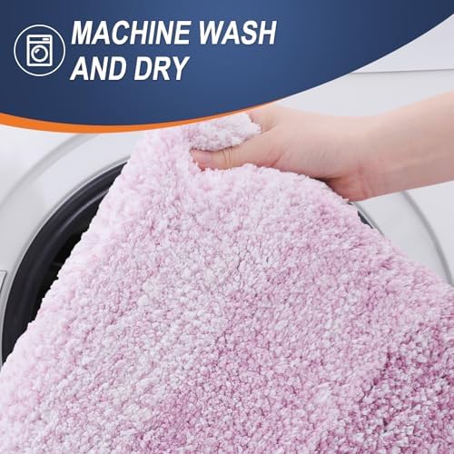 OLANLY Bathroom Runner Rug 47x17, Extra Soft Absorbent Microfiber Bath Rugs - Image 5
