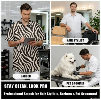 Funny Print Barber Jackets & Smocks - Image 4