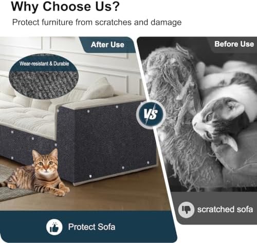 Self-Adhesive Cat Scratching Mat Cat Scratch Furniture Protector - Image 2