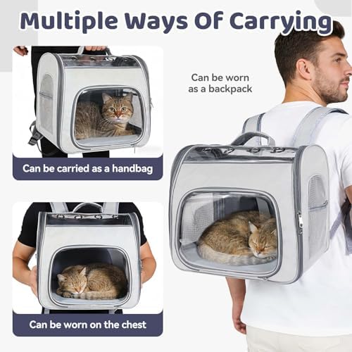 Airline Approved Cat Soft-Sided Carrier Backpack Up to 12 lbs - Image 5