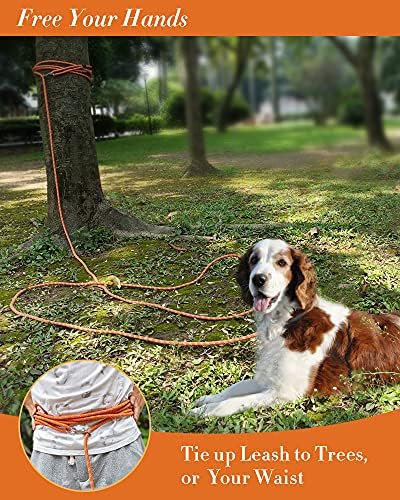 100FT Extra Long Dog Leash for Dog Training, Reflective Threads Check Cord Dog - Image 6