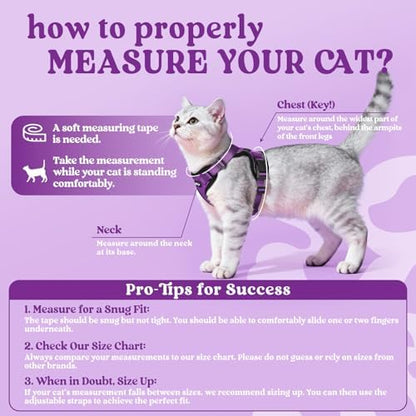 rabbitgoo Cat Harness and Leash Set, Escape Proof Vest - Image 2