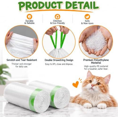 60 Count Cat Litter Box Bags Liner - Image 3