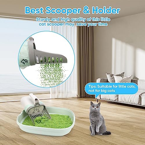 Cat Litter Scooper with Holder, Upgraded Cat Litter Shovel with 135 Bags - Image 7