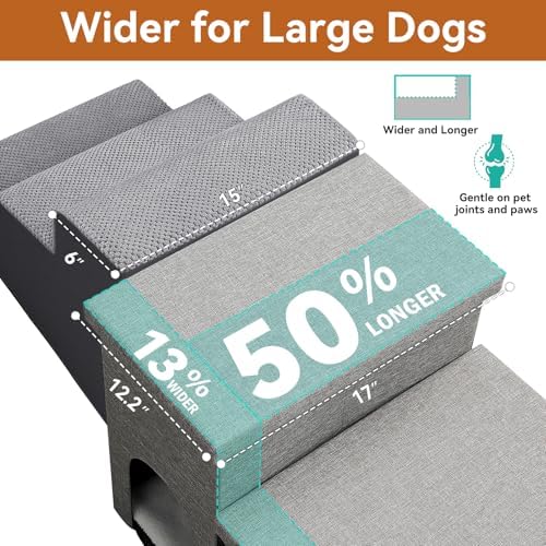Zerbuger Dog Stairs with Storage - Image 4