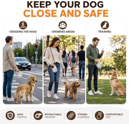 16.4 FT Heavy Duty Retractable Dog Leash - Image 3
