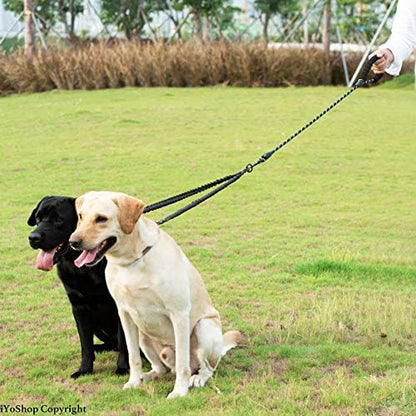 iYoShop Double Dog Leash, 360° Swivel, No Tangle, 8-35 lbs - Image 6