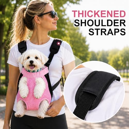 Inspack Dog Backpack Carrier/Cat Carrier, Adjustable Pet Front Carriers Travel - Image 5