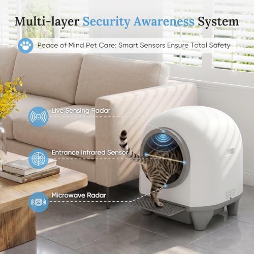 Greesum Fully Enclosed Self-Cleaning Cat Litter Box - Image 4