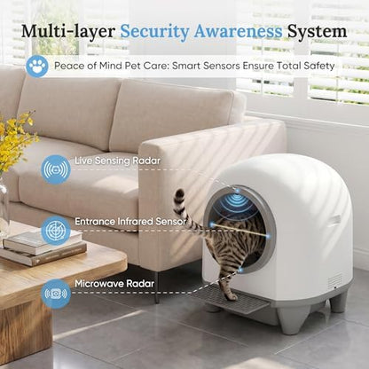 Greesum Fully Enclosed Self-Cleaning Cat Litter Box - Image 4