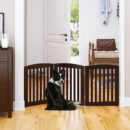 PAWLAND Wooden Freestanding Foldable Pet Gate - Image 4