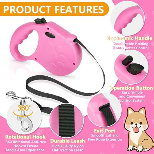 Retractable Dog Leash, 16ft Dog Walking Leash - Image 3