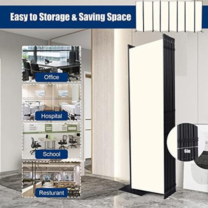 Room Divider 8 Panel-176''Wide, 6FT Room Dividers and Folding Privacy Screen - Image 4