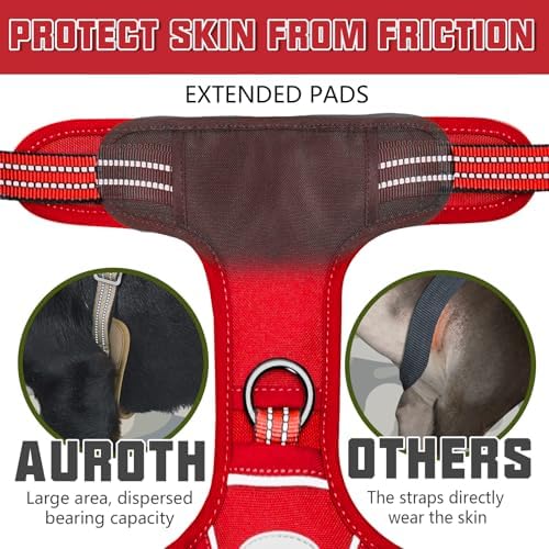 AUROTH Tactical Dog Harness for Large Dogs, Heavy Duty No Pull Pet Vest - Image 3