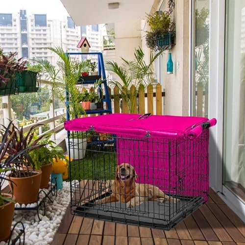 Dog Crate Cover 48 Inch Waterproof 600D Oxford - Image 6