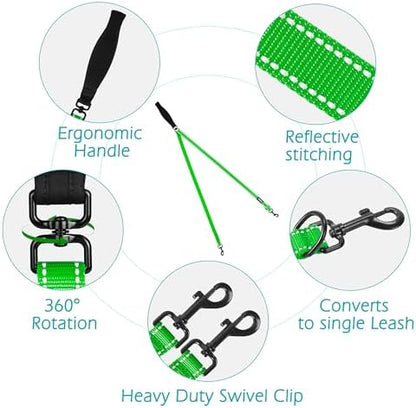 PetBonus Two Point Control Dog Leash, No Tangle Training Walking Leashes - Image 3
